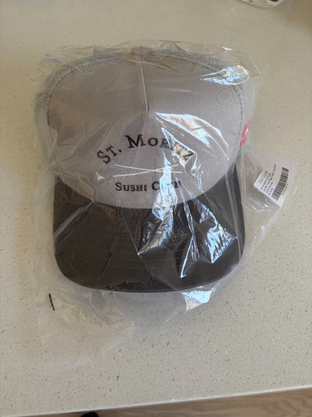 STAMPD x St Moritz Nobu Sushi Club Trucker Snapback Gray Hat New